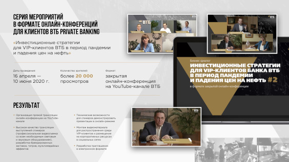 «ВТБ Private Banking online» - серия мероприятий